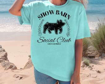 Social Club Show Pig digital file, Stock pig, Show pig PNG, Show Life pig PNG Digital Download Sublimation
