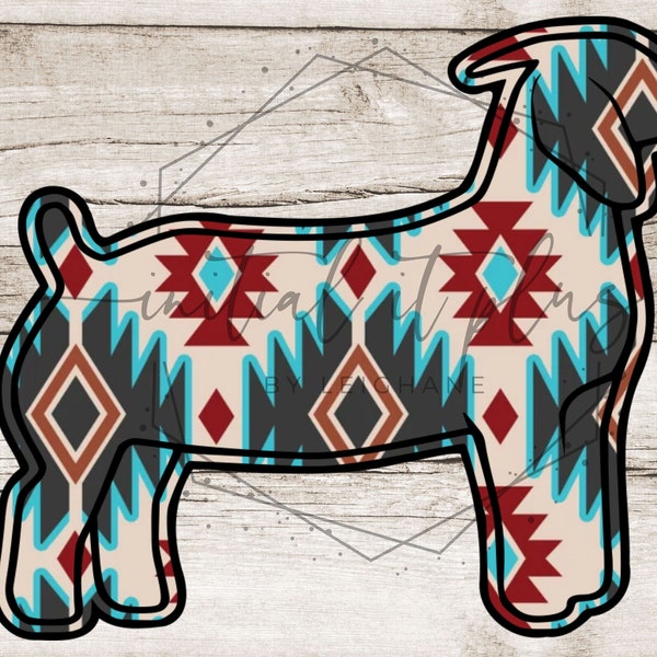 Aztec show goat digital file, Stock show goat, Show goat PNG, Show Life Pig PNG Digital Download Sublimation