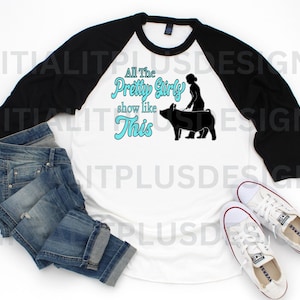Pretty Girls Show pig PNG, Stock show pig, Stock show cow, Show pig PNG, show cow png, Show Life PNG Digital Download Sublimation