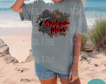 Shotgun Mom Leopard Print Design, Sport PNG (Digital Download)