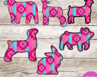 BUNDLE Leopard Show animals digital file, Stock show life, Show pig PNG, Show Life cow PNG Digital Download Sublimation