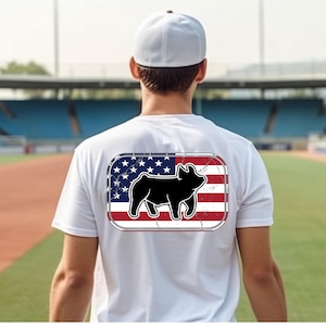 American flag show pig digital file, Stock show pig, Show pig PNG, Show Life Pig PNG Digital Download Sublimation