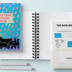 PRINTABLE Stock show record book, Livestock show, Youth Livestock Project Record Book