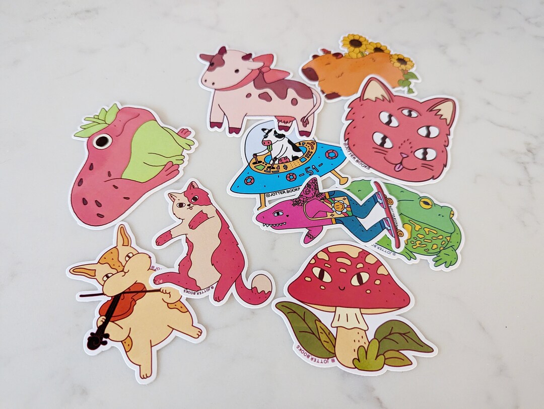 10 Random Stickers Designed by Jotter - Etsy