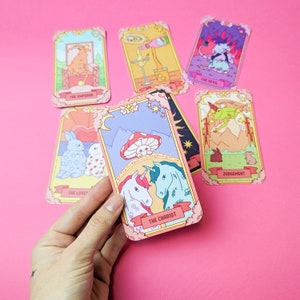 Tarot "Magic Jotter" 78 Tarotkarten, Indie Beginner Wahrsagen, Lustige helle Karten, Wahrsagen mit Tarotkarten