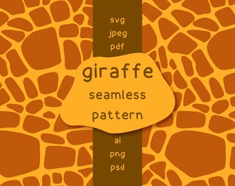 Seamless Giraffe pattern vector