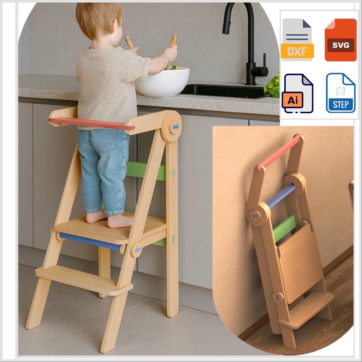 ラーニングタワー モンテッソーリタワー 幼児用ステップ Learning tower - Etsy 日本