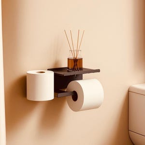 Toilettenpapierhalter Aus Edelstahl – Wandmontage, Chrompoliert, Platzsparend | Modernes Badezimmer Zubehör