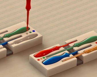Montessori Screwdriver Stacking Toy: STEM Educational 3D Print Tool Set ...