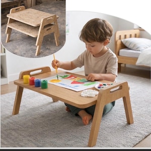 Montessori CHOWKI Floor Table Plans: DIY Plywood CNC Laser Cut Files (Digital Download)