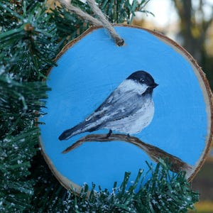 Blue Chickadee Ornament