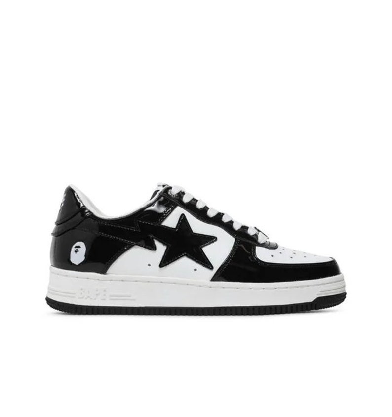 White and Black Bapestas Bape Sneakers - Etsy