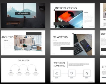 FIRMA Minimal Powerpoint Template, Marketing Slide Deck, Pitch Deck ...