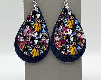 Faux Leather Earrings | Pumpkin King Earrings | Pumpkin King Jewelry | Halloween Earrings | Halloween Jewelry