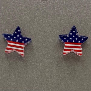 Acrylic Earrings | Acrylic Star Stud Turtle Earrings | Stud Earrings | Star Earrings | Lightweight Earrings