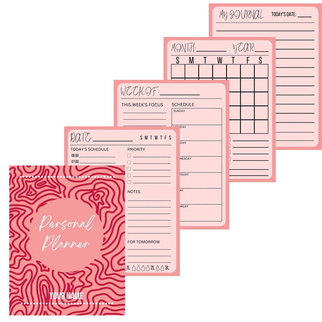 Personal Planner Digital Download Etsy
