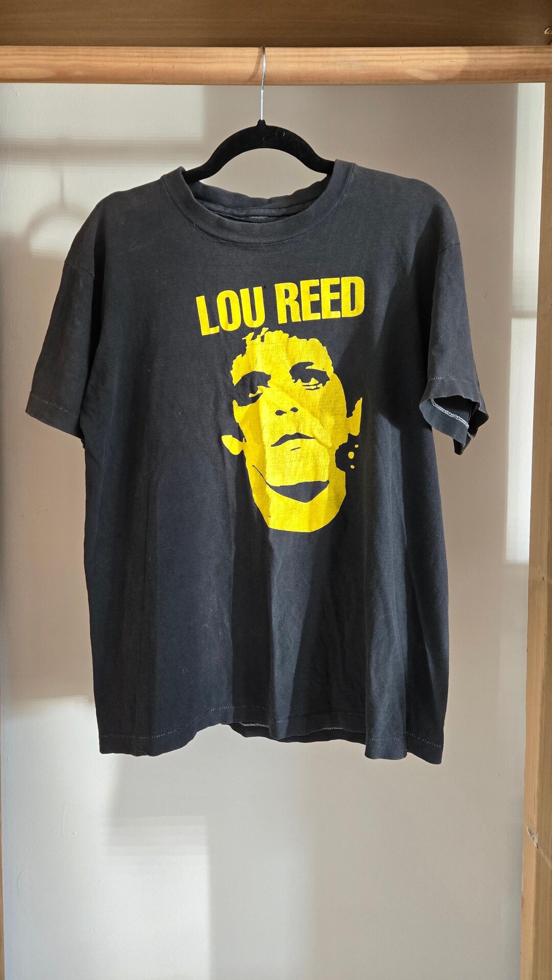 Faded Vintage Black Band Tee Lou Reed Shirt Vintage Americana ...