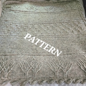 Large Tree of Life Knitted Blanket Pattern Detailed and Expanded Etsy UK