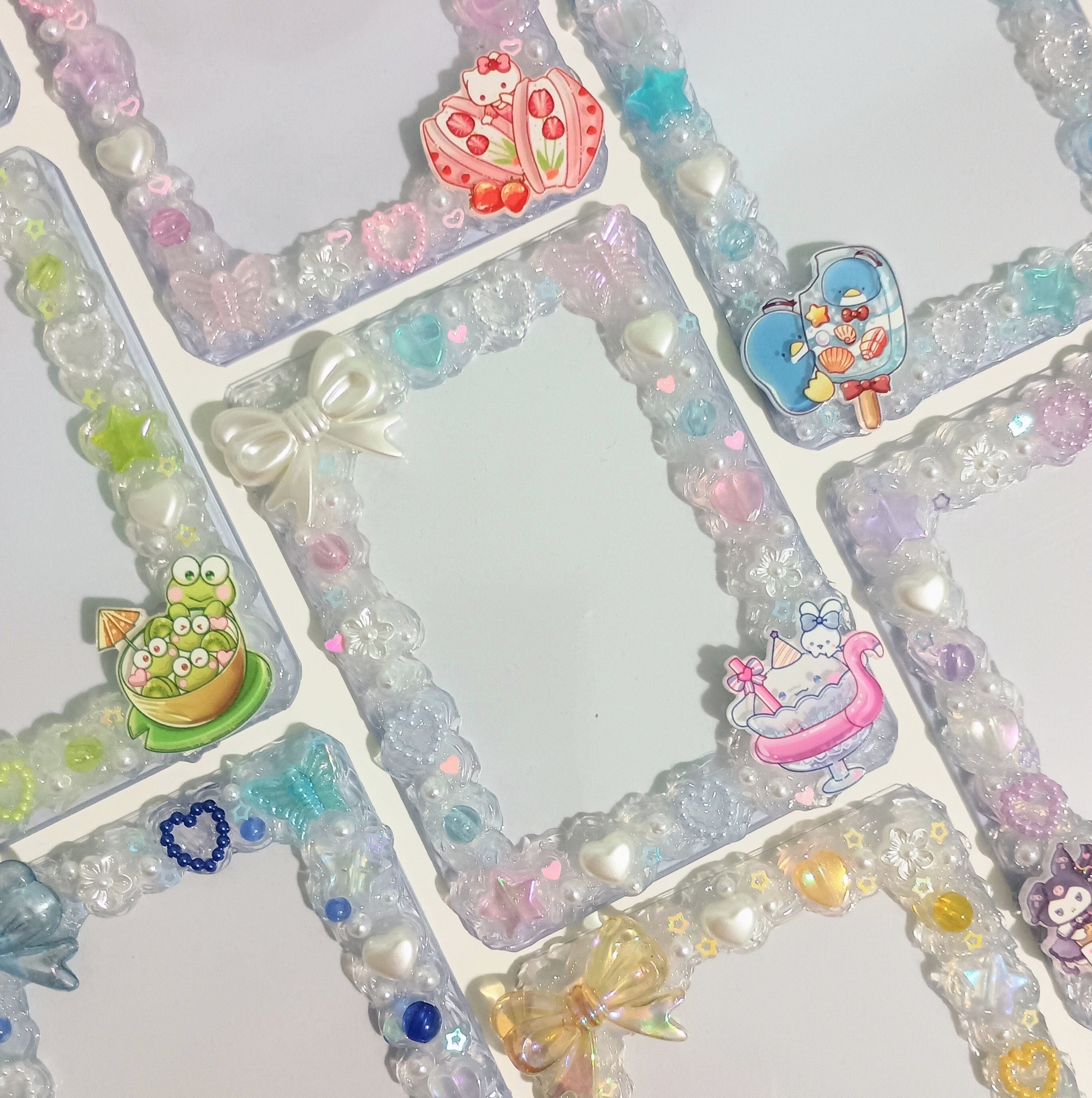Toploader Deco Ribbon Cute Premade Decoden Toploaders | Toploader Deco - Etsy