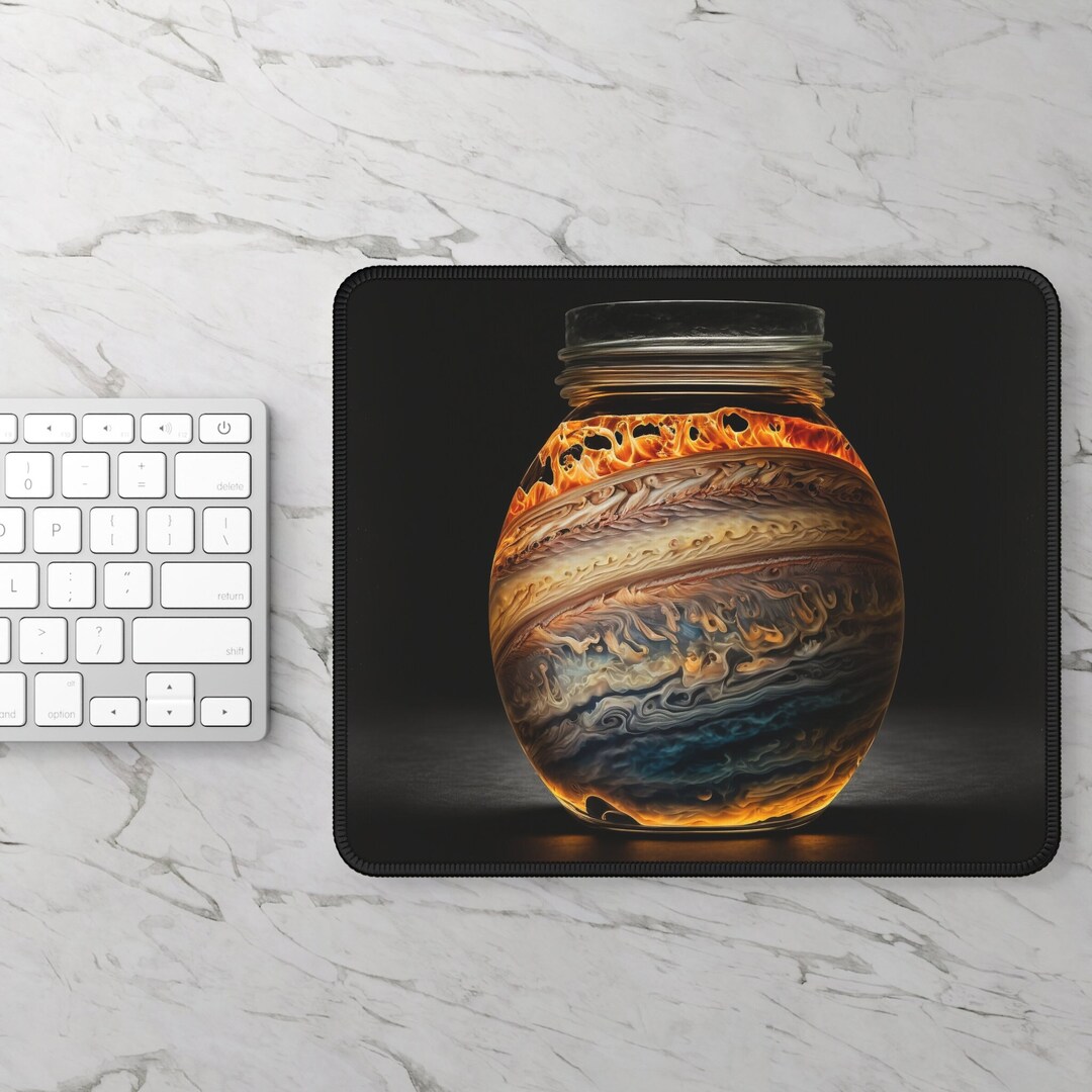 Jupiter in a Jar Mousepad Gas Giant Mouse Pad Jove Etsy