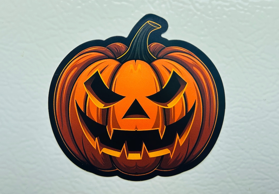Jack-o’-lantern Magnet Pumpkin Halloween - Etsy