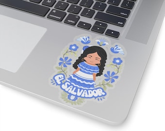 Folklore El Salvador Kiss-Cut Sticker 10 x 10 entworfen von VueDeLaVie für PuzzledDigitals