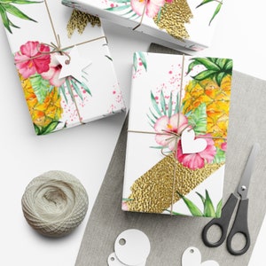 Carta regalo Pineapple Gold 30 x 72 Design personalizzato di VueDeLaVie per PuzzledDigitals Carta regalo per tutte le occasioni