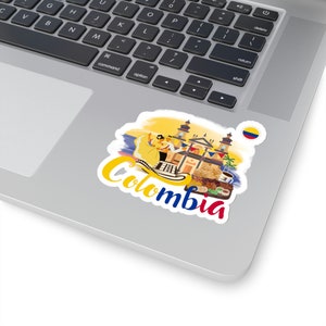Colombia Kiss-Cut Stickers 4 x 4