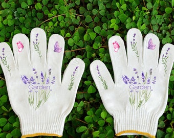 Nuevos guantes de jardín de lavanda: accesorios hechos a mano, duraderos y elegantes