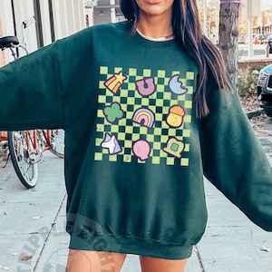 Lucky Charm Sweatshirt, Lucky Sweatshirt, St Patricks Day Shirt, St Pattys Day Sweatshirt, So Luckin Bougie, Sleeve Design Sweatshirt