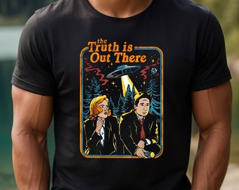 Mes X-Files, La vérité est là-bas chemise, chemise Scully et Mulder, Xfiles Alien Tshirt, Alien Outerspace Shirt