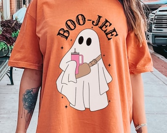 Halloween Ghost Sweatshirt, Boo Jee Shirt, Boo Shirt, Spooky Ghost Hoodie, Spooky Season Ghost Sweater, Spooky Vibes Shirt, Halloween Gifts