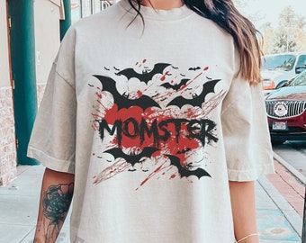 Momster Tee, Halloween Mom Shirt, Halloween Tee, Halloween Gifts, Fall shirt, Funny Halloween Shirt, Pumpkin Shirt, Spooky Shirt, Fall