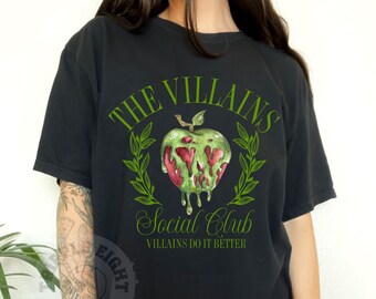 Camiseta de vilão de Halloween, camiseta de temporada assustadora, clube social de vilões, vilões fazem melhor, cadela assustadora, camiseta da era de meu vilão