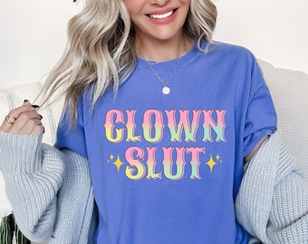 Clown tee, Born To Clown, Aesthetic Shirt, Clowncore Shirt, Clown Shirt, Clown Core, Comfort Colors Shirt, Cute Graphic Tees