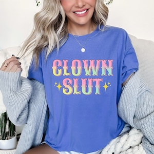 Clown tee, Born To Clown, Aesthetic Shirt, Clowncore Shirt, Clown Shirt, Clown Core, Comfort Colors Shirt, Cute Graphic Tees