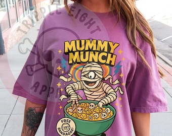 Halloween Monster Cereal T-Shirt, Halloween Horror Cereal Shirt, Vintage Halloween Monster, Retro Halloween Breakfast Tee, Spooky Season Tee