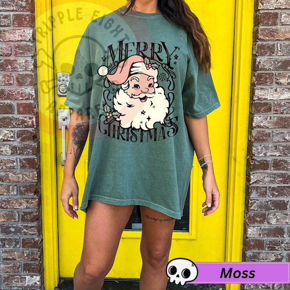 Vintage Santa Tee Comfort Colors , Retro Santa Claus Comfort Colors Shirt, Cute Santa Claus Xmas Tee, Comfort Colors Christmas Shirt Xmas