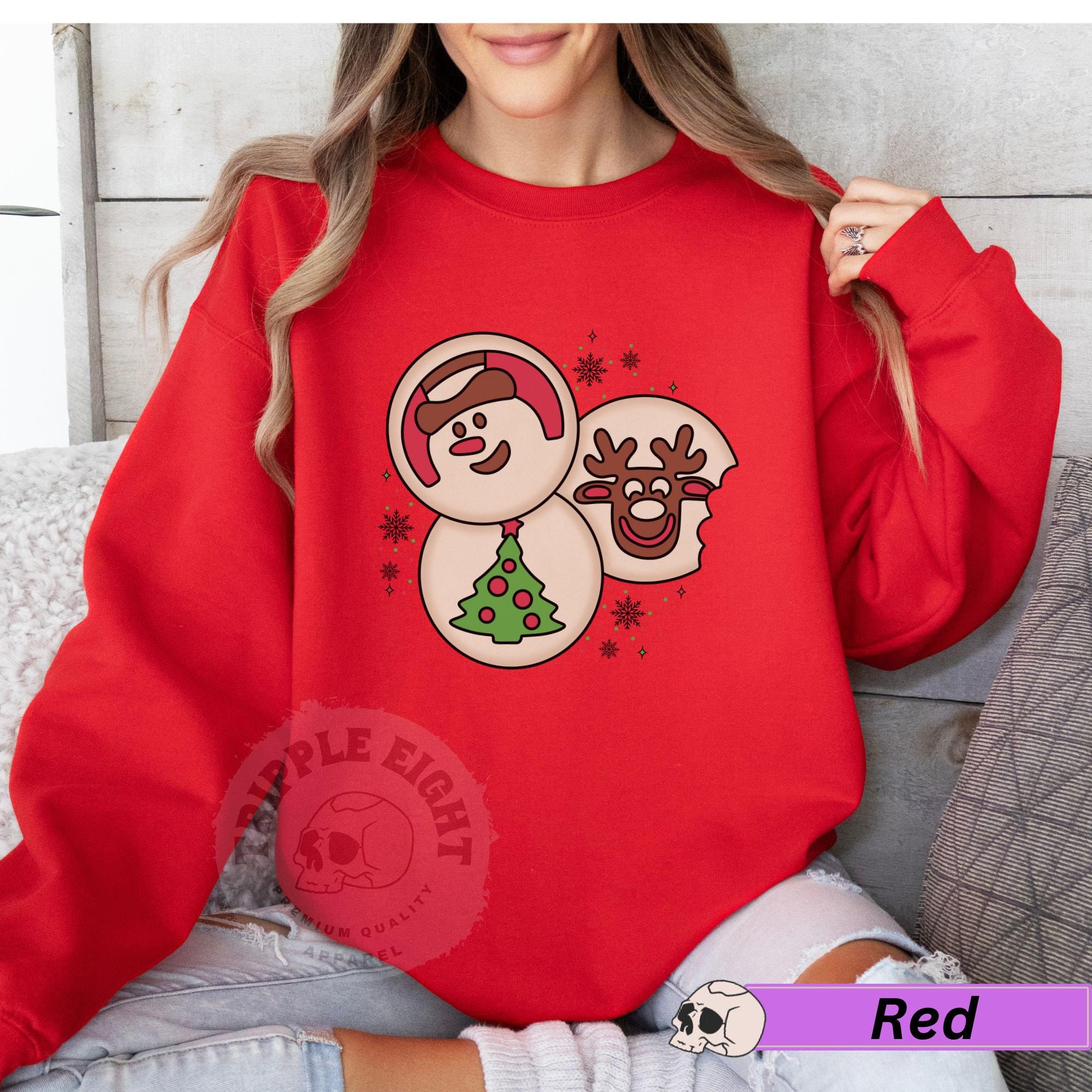 HUIFUAO Kerstsweatshirt voor dames, grappig schattig rendier