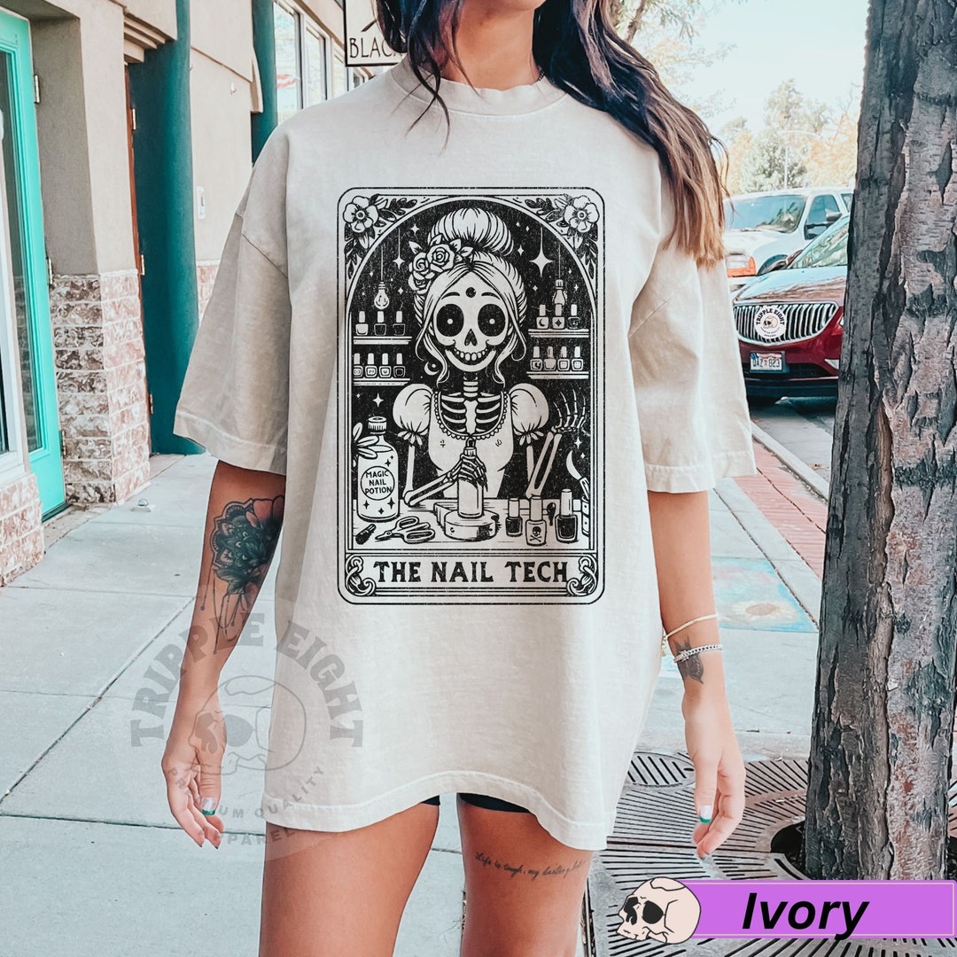 The Nail Tech Tarot Card Shirt Nail Technician Skeleton Shirt Funny the-nail-tech-tarot-card-shirt-nail-technician-skeleton-shirt-funny