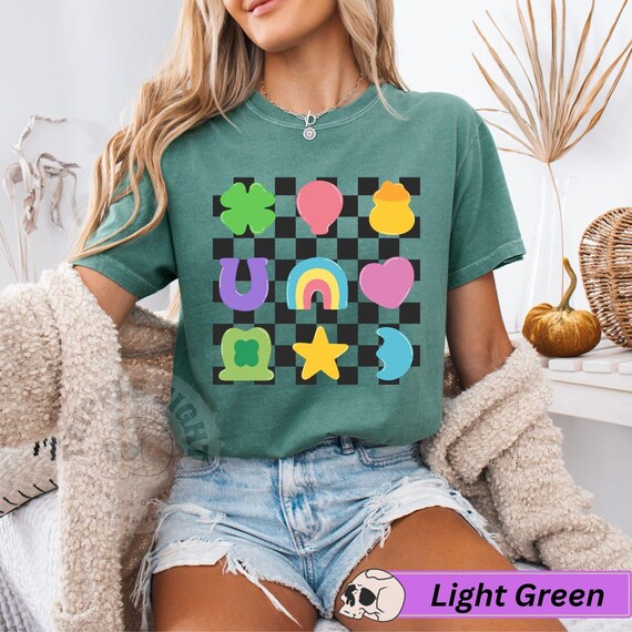 Comfort Colors Lucky Charm Shirt,Shamrock Rainbow Shirt, St Patricks Day Shirt,St Patricks Shirt,Lucky Shirt,St Patty's Good Luck Shirt
