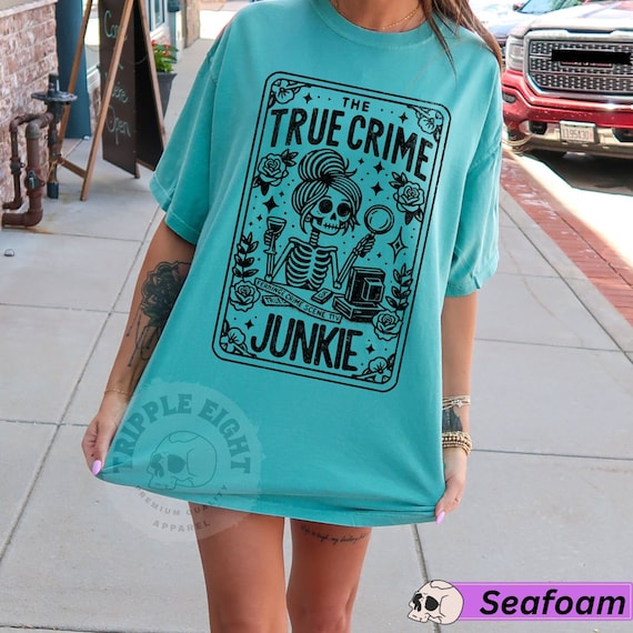 True Crime Junkie Tarot Card Shirt, Witchy Vibes Crime Lover T-Shirt, Witchy Tarot Card Shirt, Crim Junkie Shirt, Crime Lover Shirt, Crime
