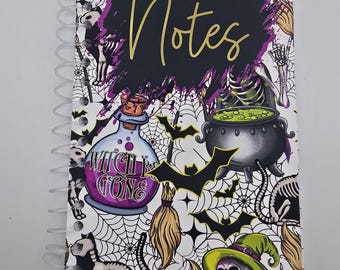 Quaderno fatto a mano da strega – Diario mistico disegnato a mano, libro degli incantesimi, grimorio