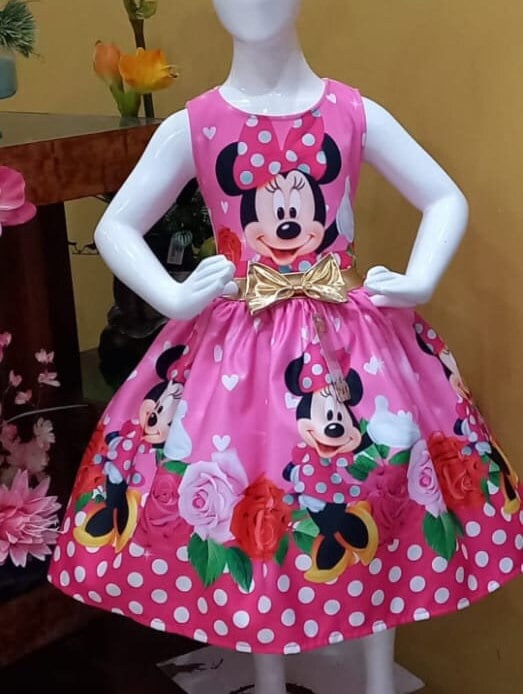 Vestido Minnie Mouse Etsy