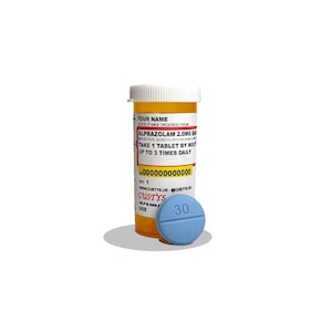 M30 Pill Shoe Charm PVC