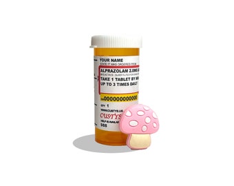 Mushroom  Pill Shoe Charm PVC