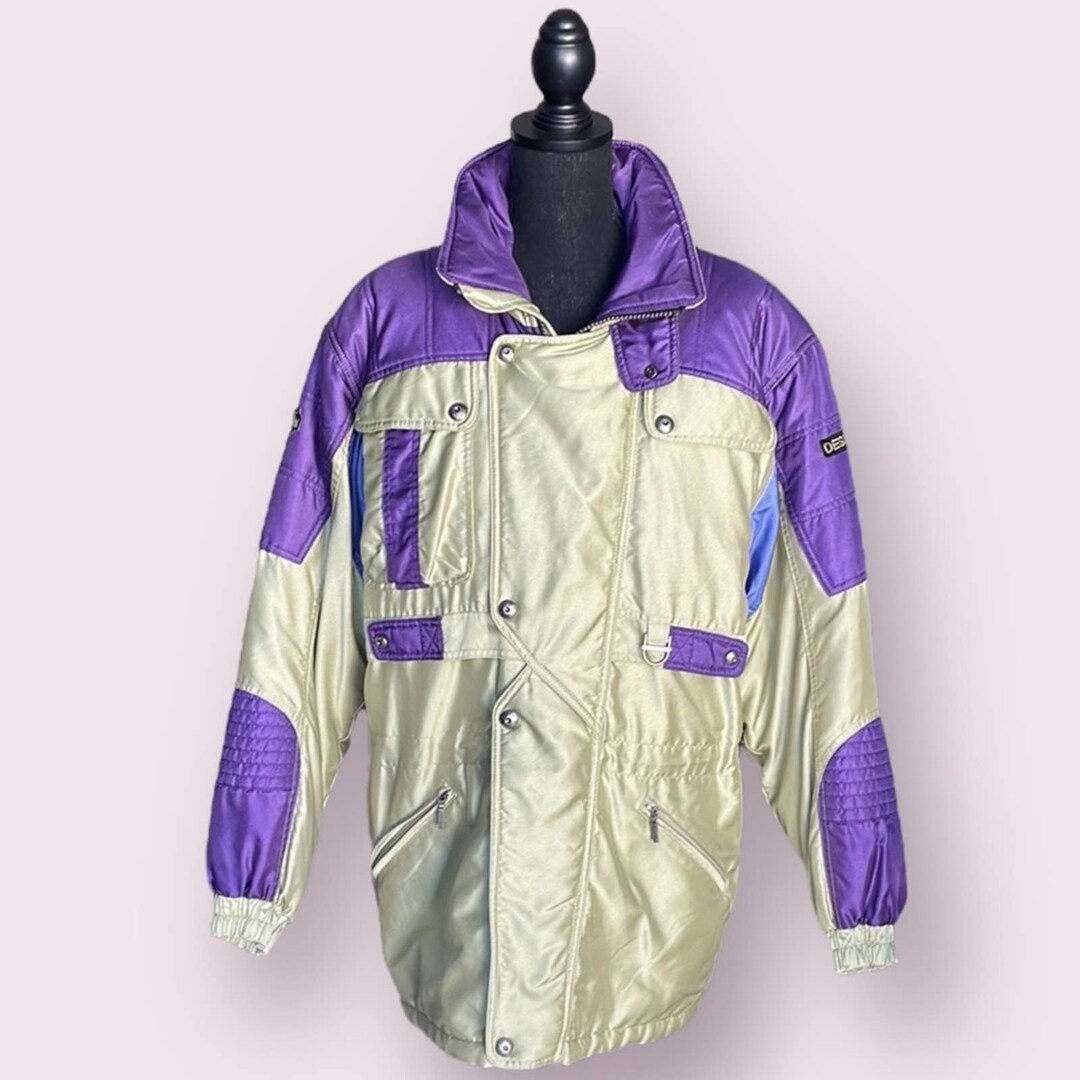 Purple Descente Ski Coat VINTAGE DESCENTE SKI JACKET Men L 90's