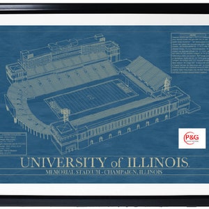 University of Illinois-Memorial Stadium-Wall Art-Prints [Digital]
