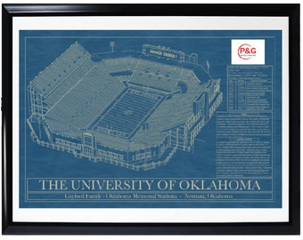 University of Oklahoma-Oklahoma Memorial Stadium-Wall Art-Print [Digital]