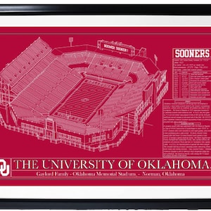 University of Oklahoma-Oklahoma Memorial Stadium-Wall Art-Print [Digital]